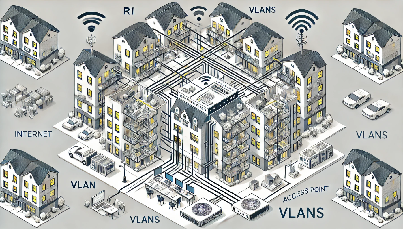 Configurazione VLAN per Condomini: Isolamento e Sicurezza per Ogni Appartamento.