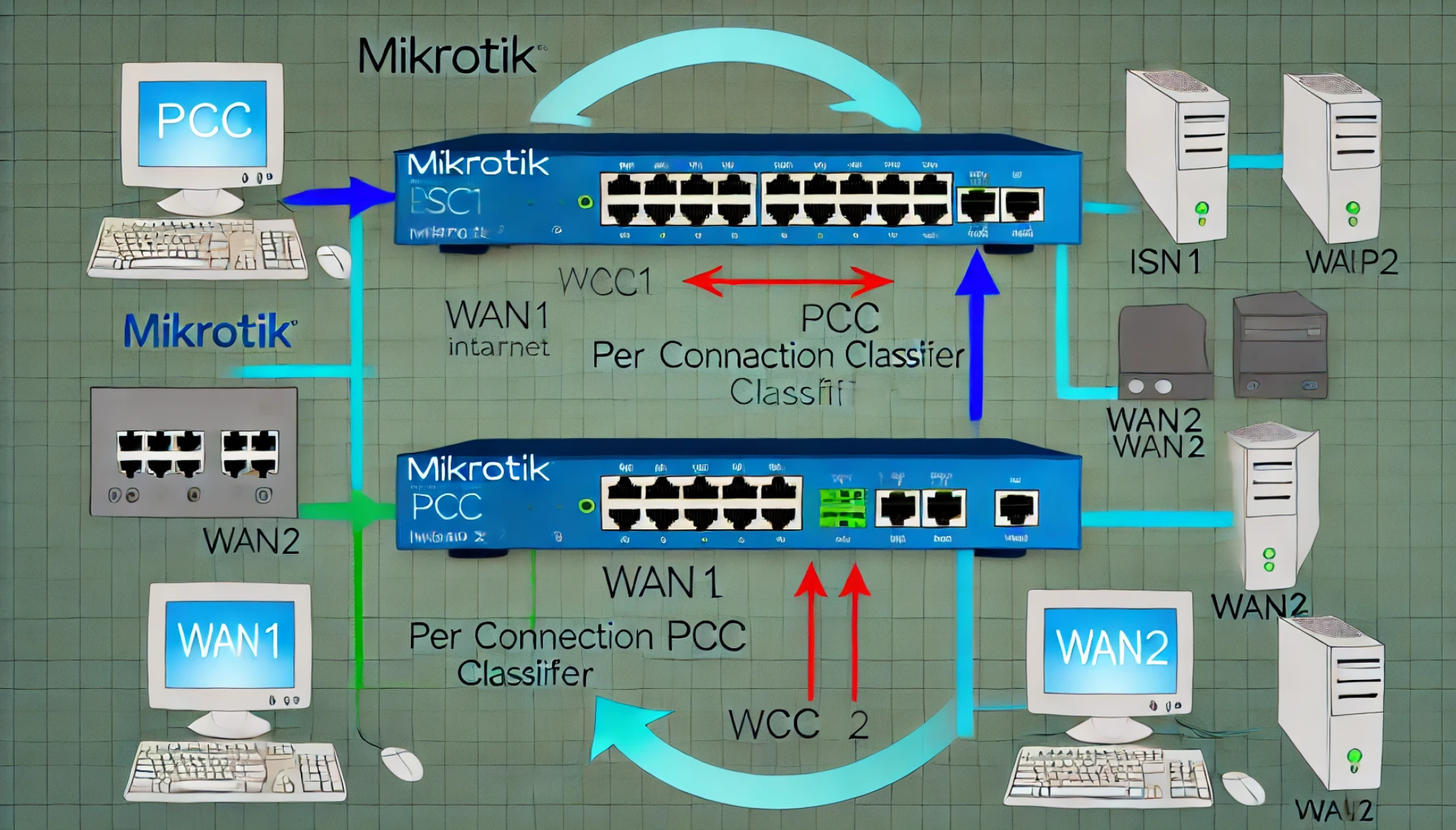 Mikrotik – PCC bilanciamento di carico